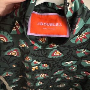LA DoubleJ Green Floral Tunic